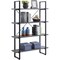 Lorell SOHO 4 Shelf Metal Frame Bookcase 29" x 11.8" x 57.5" 97620 - alternate 1